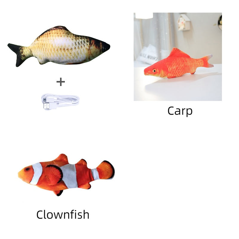 Simulation Electric Jumping Fish Toy - Companion Care