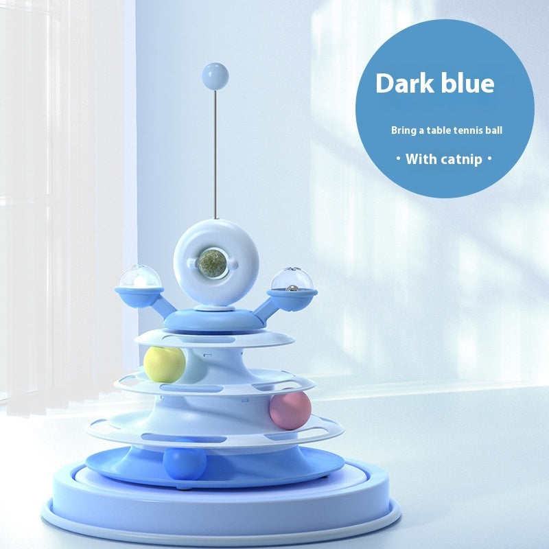 Funny Interactive 4 Levels Tower Turntable Toy - Companion Care