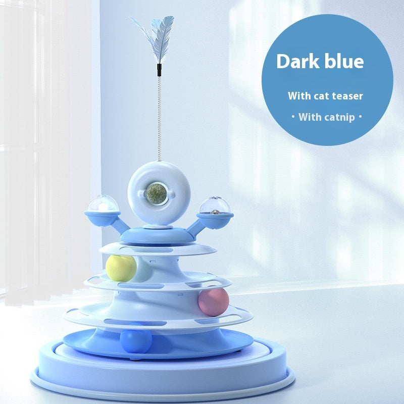 Funny Interactive 4 Levels Tower Turntable Toy - Companion Care