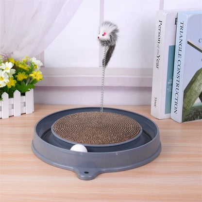 Multi-functional Cat Scratching Board With Ball Track - Companion Care