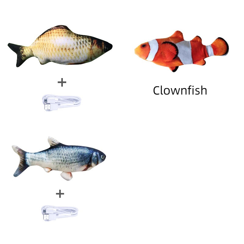 Simulation Electric Jumping Fish Toy - Companion Care
