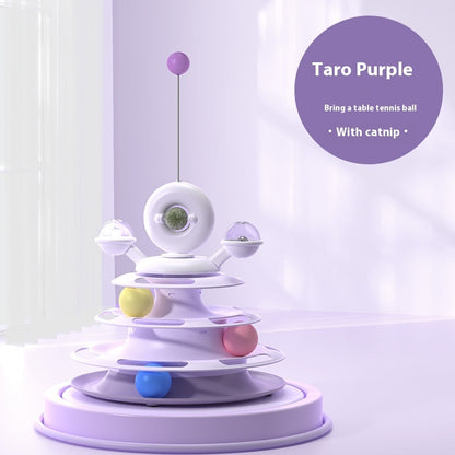 Funny Interactive 4 Levels Tower Turntable Toy - Companion Care