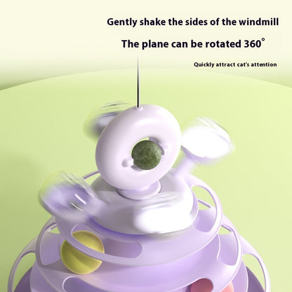 Funny Interactive 4 Levels Tower Turntable Toy - Companion Care