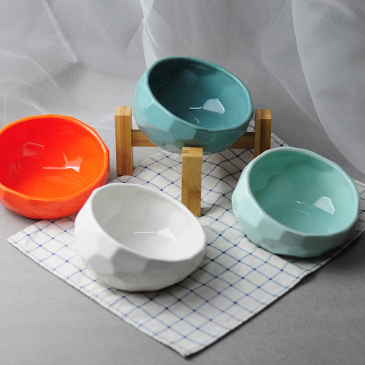 Ceramic Pet Oblique Mouth Bowl - Companion Care
