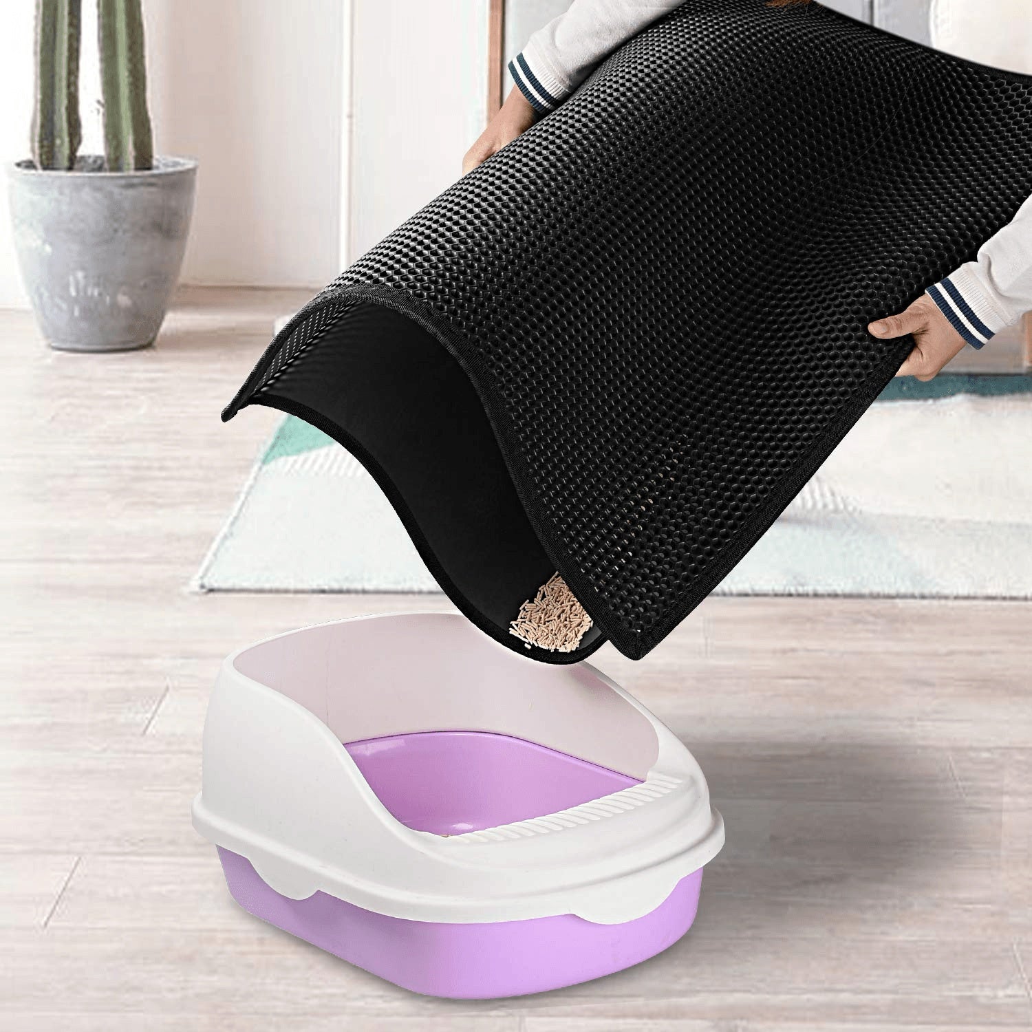 Waterproof Double Layer Honeycomb Cat Litter Mat - Companion Care
