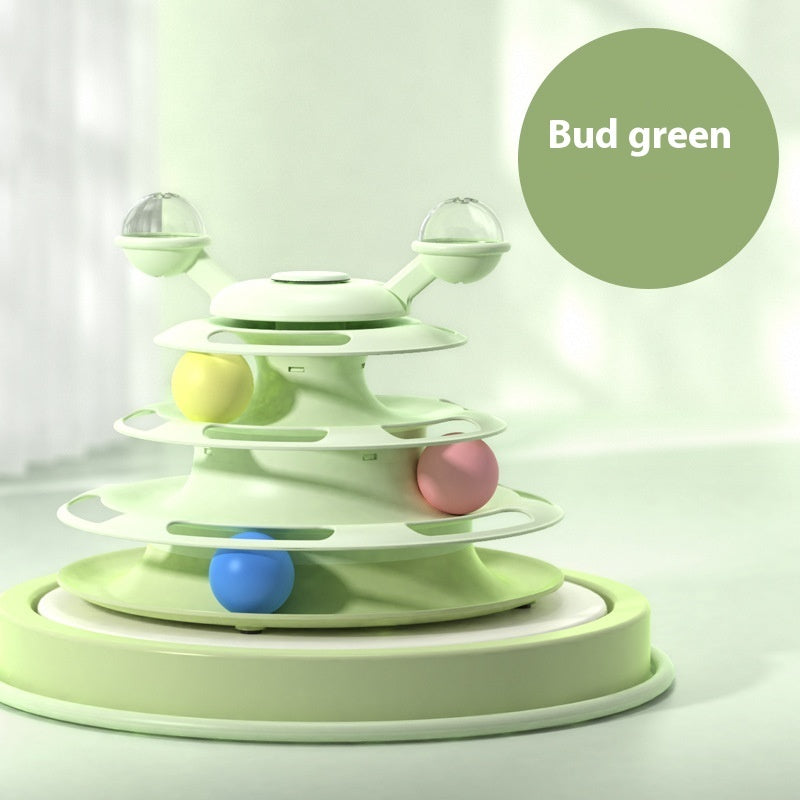 Funny Interactive 4 Levels Tower Turntable Toy - Companion Care