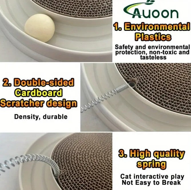 Multi-functional Cat Scratching Board With Ball Track - Companion Care