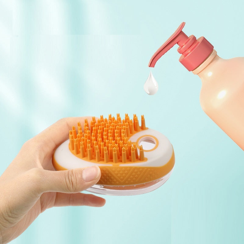 2-in-1 Pet Soft Silicone Bath Massage Comb - Companion Care